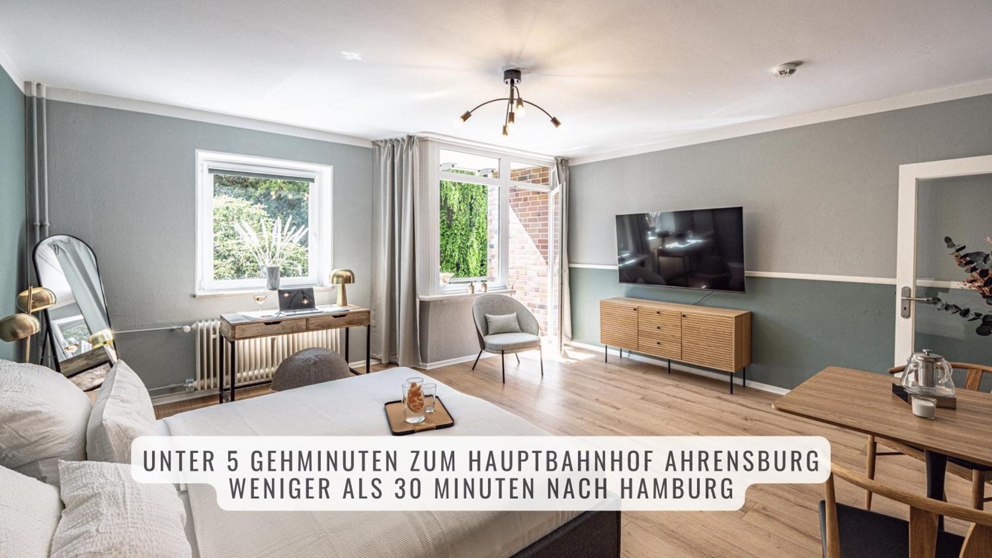 Have-A-Nice-Stay - Nahe Bahnhof Ahrensburg - 20 Minuten Nach Hamburg - Trotzdem Ruhig Gelegen - 6 Minuten Zu Fuss Ins Zentrum Ahrensburg - Modern Eingerichtet 외부 사진